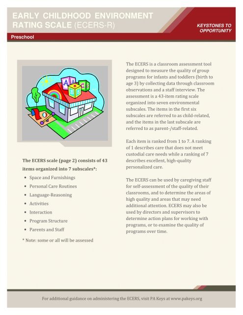 early childhood environment rating scale (ecers-r) - SAS