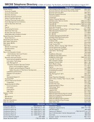 1 SBCSS Telephone Directory â¢ (Table of Content, Fax Numbers ...