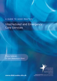 Unscheduled and Emergency Care Services - Health in Wales