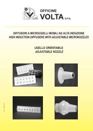 diffusori a microugelli mobili ad alta induzione ... - Officine Volta SpA
