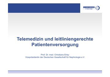 Telemedizin und leitliniengerechte Patientenversorgung