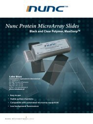 Nunc Protein MicroArray Slides - Labo Baza