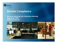 Blondel Compliance - IESO