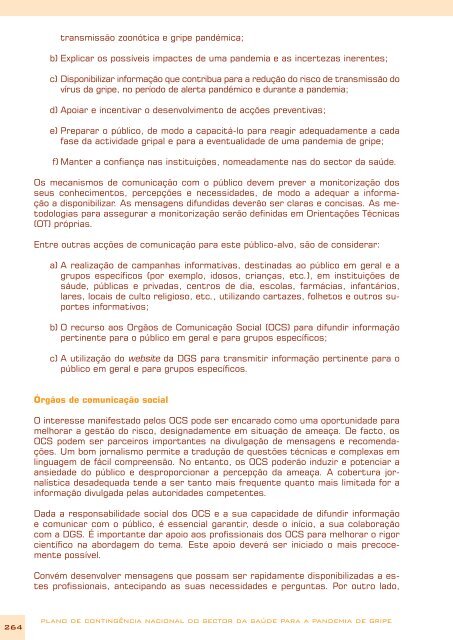 Plano de Contingência Nacional do Sector da Saúde para a ...