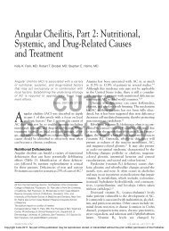 Angular Cheilitis, Part 2: Nutritional, Systemic, and Drug ... - Cutis