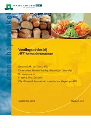 Voedingsadvies bij HFE-hemochromatose - Wageningen UR E-depot