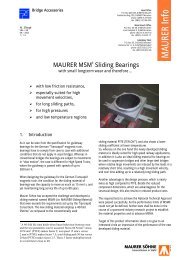 MAURER MSM® Sliding Bearings - Maurer Söhne Group