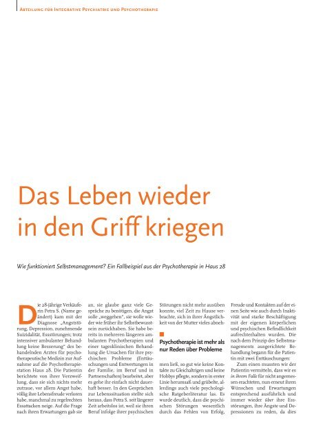 Westfälische Kliniken Warstein und Lippstadt - Klinikmagazin