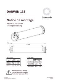 DARWIN 133 Notice de montage - Sammode