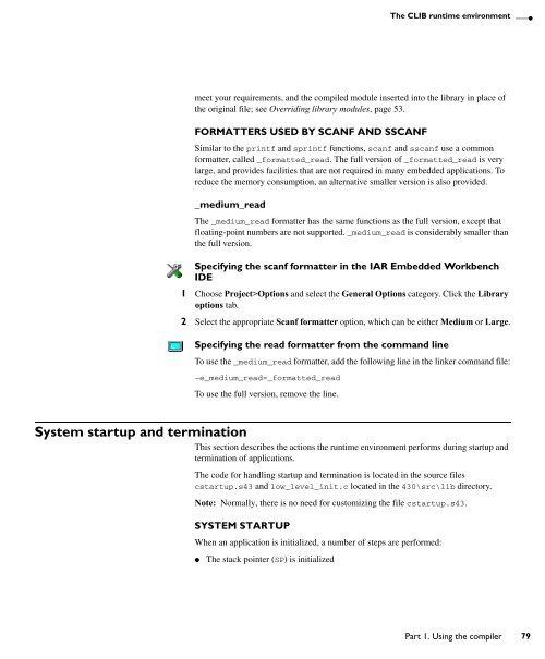 MSP430 IAR C/C++ Compiler reference guide - Rice University