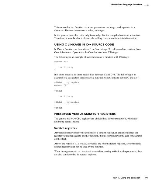 MSP430 IAR C/C++ Compiler reference guide - Rice University