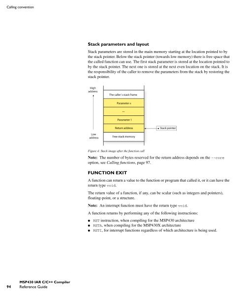 MSP430 IAR C/C++ Compiler reference guide - Rice University