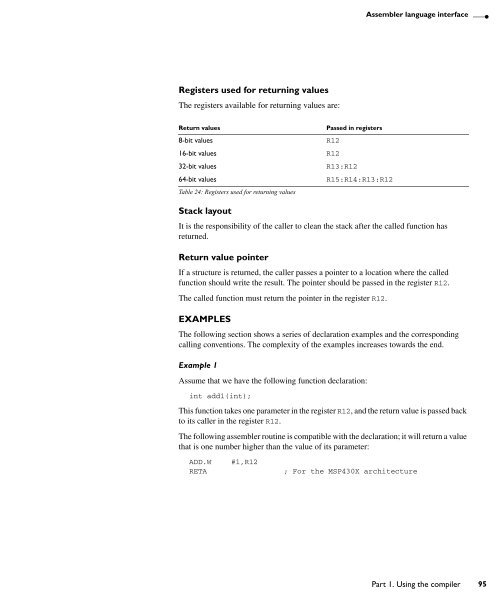 MSP430 IAR C/C++ Compiler reference guide - Rice University