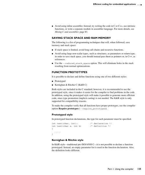 MSP430 IAR C/C++ Compiler reference guide - Rice University