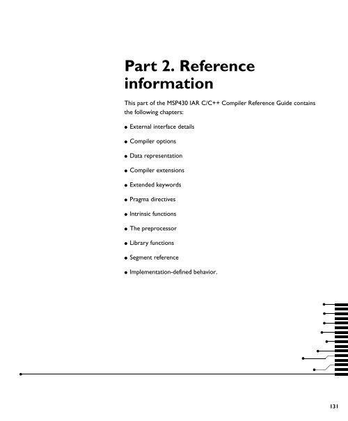 MSP430 IAR C/C++ Compiler reference guide - Rice University