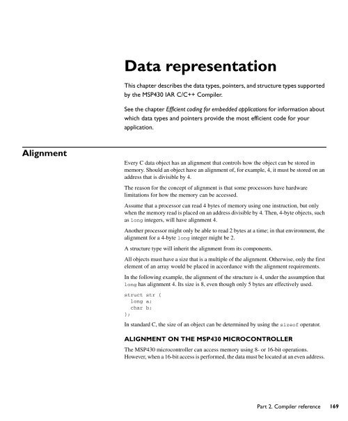 MSP430 IAR C/C++ Compiler reference guide - Rice University