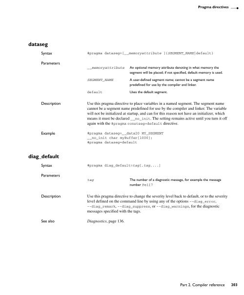 MSP430 IAR C/C++ Compiler reference guide - Rice University