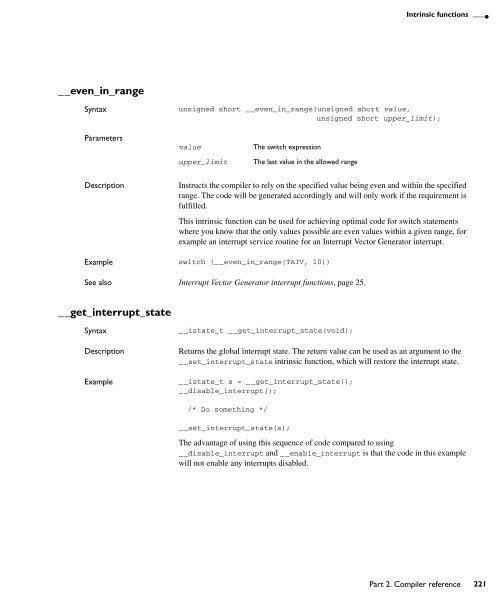 MSP430 IAR C/C++ Compiler reference guide - Rice University