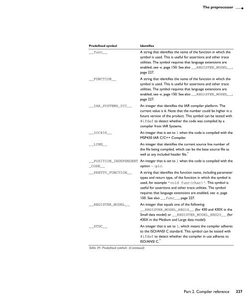 MSP430 IAR C/C++ Compiler reference guide - Rice University