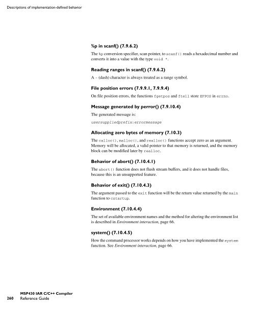 MSP430 IAR C/C++ Compiler reference guide - Rice University