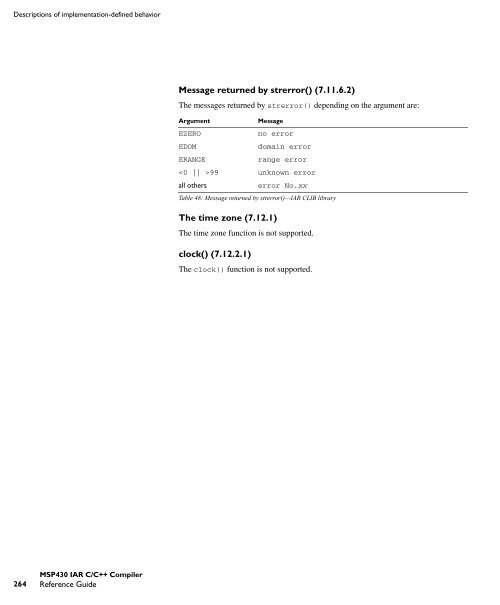 MSP430 IAR C/C++ Compiler reference guide - Rice University