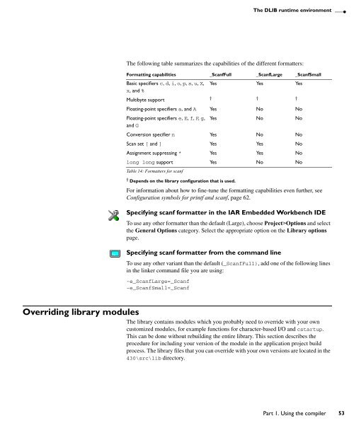 MSP430 IAR C/C++ Compiler reference guide - Rice University