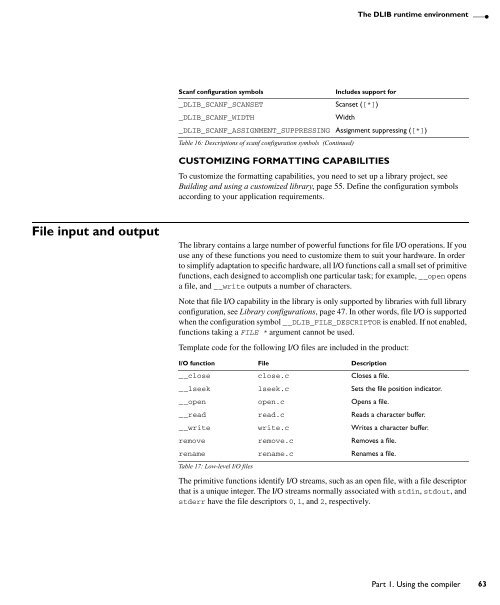 MSP430 IAR C/C++ Compiler reference guide - Rice University