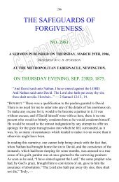 Spurgeon's Sermon 2981 The Safeguards Of ... - APIBS Home