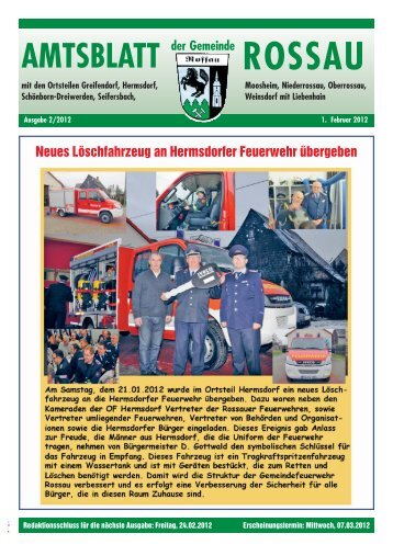 AMTSBLATT - Gemeinde Rossau