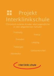 Abschlussbericht Projekt Interklinikschule - cisOnline