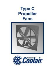 Type C Propeller Fans - American Coolair