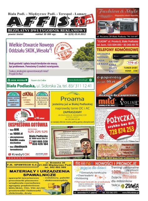 NOWOŚCI i PROMOCJE - Affish.pl