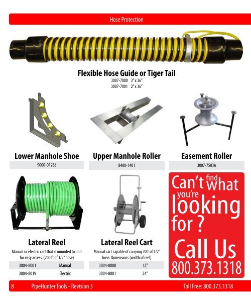 Sewer Cleaning Parts & Accessories - PipeHunter Equipment