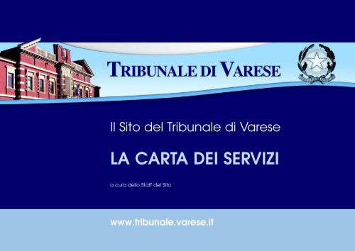 La Carta dei Servizi.qxd - Tribunale di Varese