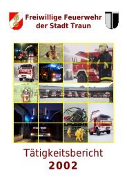 TÃ¤tigkeitsbericht 2002 - Freiwillige Feuerwehr der Stadt Traun