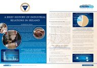 A Brief History of Industrial Relations in Ireland - Business 2000