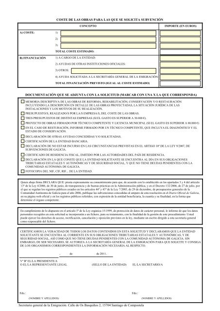 Formulario de solicitud del Programa A. (pinchar aquí para descargar)