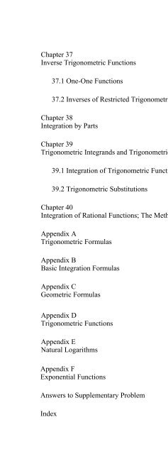 Schaum's Outline of Theory and Problems of Beginning Calculus