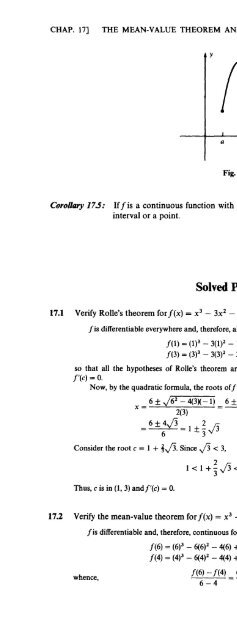 Schaum's Outline of Theory and Problems of Beginning Calculus