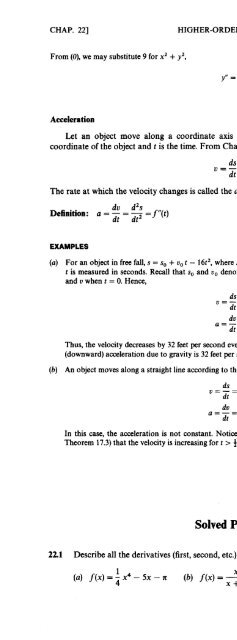 Schaum's Outline of Theory and Problems of Beginning Calculus