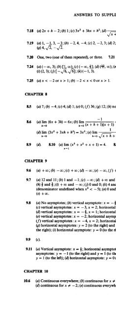 Schaum's Outline of Theory and Problems of Beginning Calculus