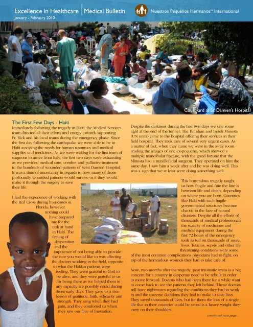 Excellence in Healthcare Medical Bulletin - Friends of the Orphans