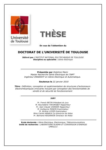 PDF (Chapitre I, II, III) - Les thÃ¨ses en ligne de l'INP - Institut national ...