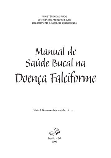 Manual de saúde bucal na doença falciforme