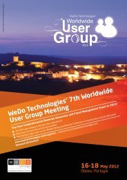 WeDo Technologies' 7th Worldwide User Group Meeting
