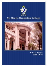 The School Management Committee - St. Mary's Canossian College