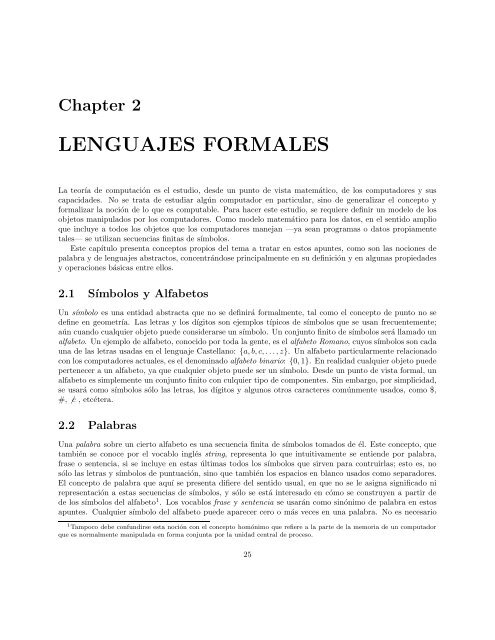 TeorÂ´Ä±a de AutÃ³matas y Lenguajes Formales