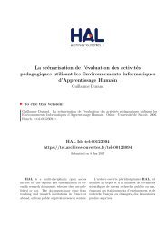 La scÃ©narisation de l'Ã©valuation des activitÃ©s pÃ©dagogiques utilisant ...