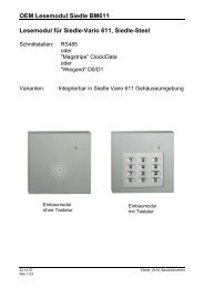 OEM Lesemodul Siedle BM611 Lesemodul fÃƒÂ¼r Siedle ... - TimeDesign