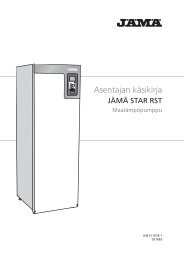 JAMA Star RST 6, 8, 10 ja 12 kW, asentajan opas - Kaukora